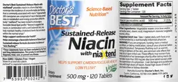 Label for Sustained-Release Niacin with niaXtend 500 mg