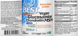 Label for Vegan Glucosamine Chondroitin MSM