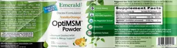 Label for OptiMSM Powder Vanilla-Orange