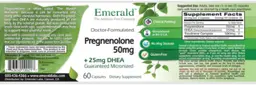 Label for Pregnenolone 50 mg + 25 mg DHEA