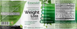 Label for Weight Loss Health