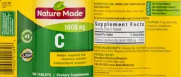 Label for C 1000 mg