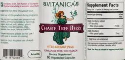 Label for Chaste Tree Berry