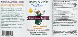 Label for Daily Calm Tonic Citrus
