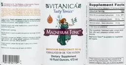 Label for Magnesium Tonic Orange