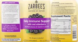 Label for Daily Immune Support with Real Elderberry