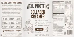 Label for Collagen Creamer Mocha