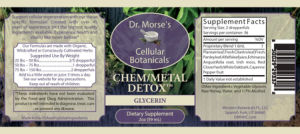 Chem/Metal Detox Glycerin