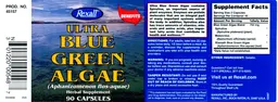 Label for Ultra Blue Green Algae