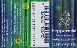 Label for Peppermint Flower Essence