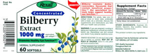 Bilberry Extract 1000 mg