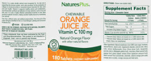 Chewable Orange Juice Jr. Vitamin C 100 