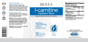 L-Carnitine 1100 mg Raspberry Flavor