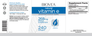 Natural Vitamin E 268 mg