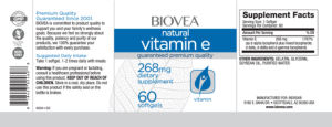 Natural Vitamin E 268 mg