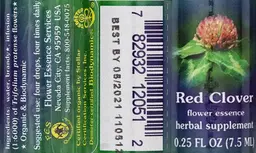 Label for Red Clover Flower Essence