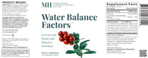 Water Balance Factors