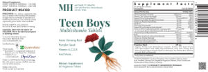 Teen Boys Multivitamin Tablets