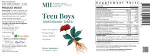 Teen Boys Multivitamin Tablets