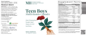 Teen Boys Multivitamin Capsules