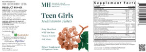 Teen Girls Multivitamin Tablets