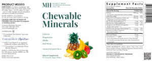 Chewable Minerals Natural Fruit Punch Fl