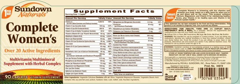 Label for Complete Women's