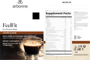 FeelFit Pea Protein Shake Coffee Flavor