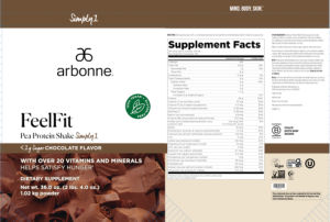 FeelFit Pea Protein Shake Simply1 Chocol