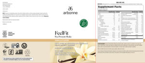 FeelFit Pea Protein Shake Vanilla Flavor