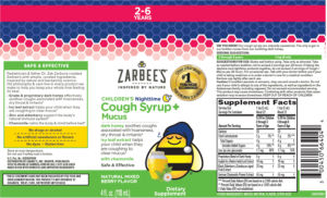 Children's Nighttime Cough Syrup + Mucus