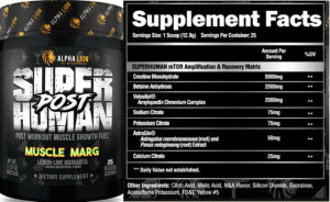 Superhuman Post Muscle Marg Lemon-Lime M