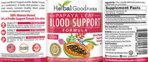 Blood Support Papaya Leaf Formula