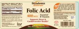 Label for Folic Acid 400 mcg