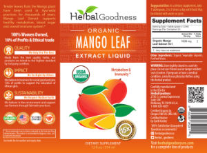 Organic Mango Leaf Extract Liquid