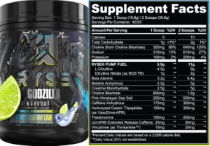 Godzilla Pre-Workout Monsterberry Lime