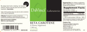 Beta Carotene 7,500 mcg