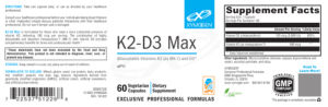 Label for K2-D3 Max