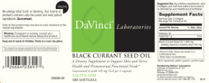 Black Currant Seed Oil