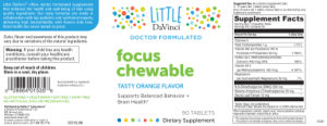 Focus Chewable Tasty Orange Flavor
