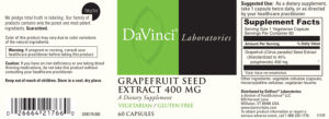Grapefruit Seed Extract 400 mg