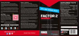 Label for Factor 2 Pre-Workout