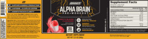 Alpha Brain Tiger's Blood Flavored