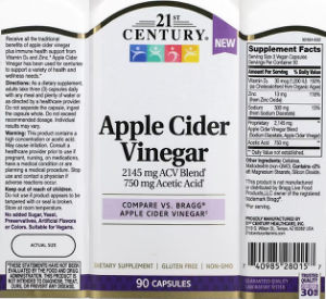 Apple Cider Vinegar 2145 mg