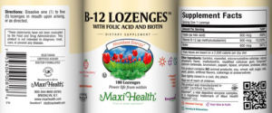 B-12 Lozenges Natural Strawberry Flavor