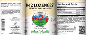 B-12 Lozenges Natural Strawberry Flavor
