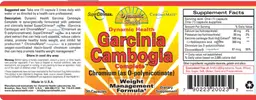 Label for Garcinia Cambogia Complete