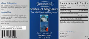 Solution of Magnesium
