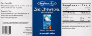 Zinc Chewables with Vitamin C