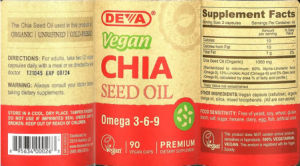 Vegan Chia Seed Oil